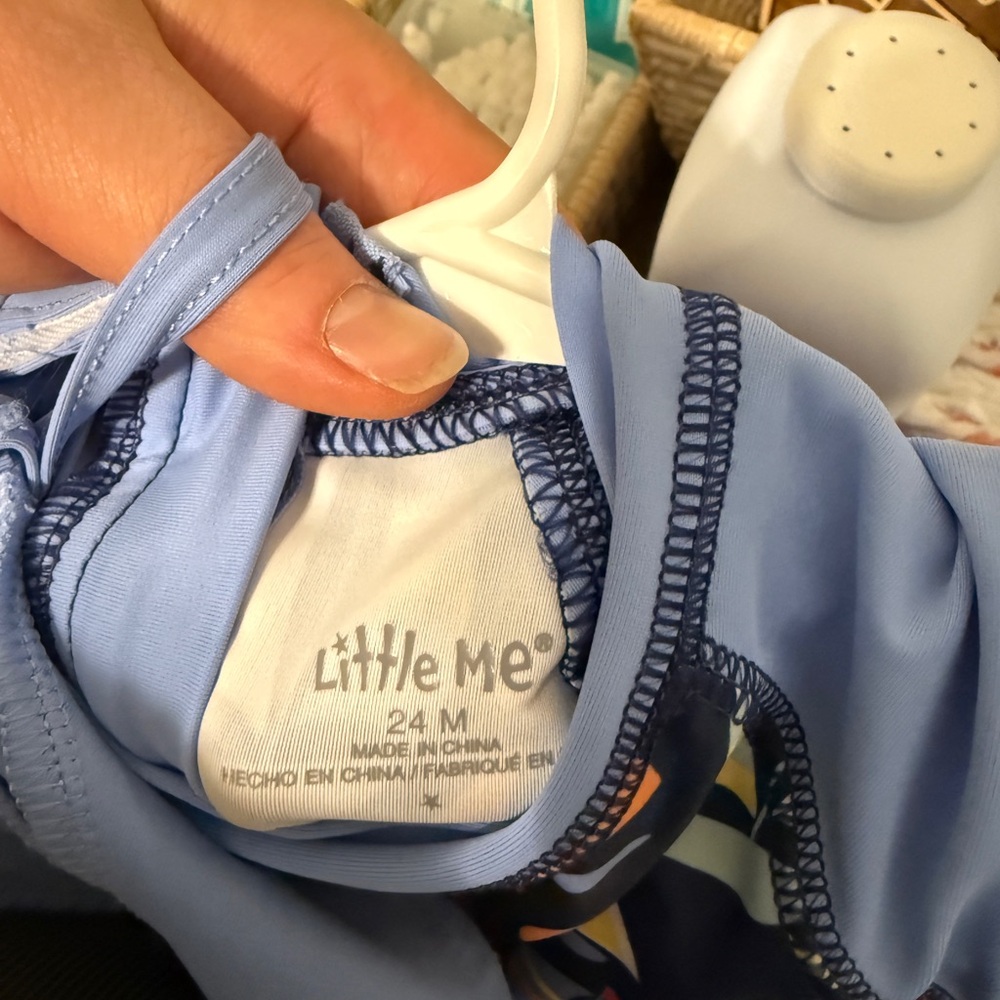 Little Me Sailboat Print Rashguard - Multicolor - Picture 2 of 2